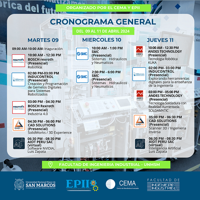 CRONOGRAMA GENERAL FERIA II