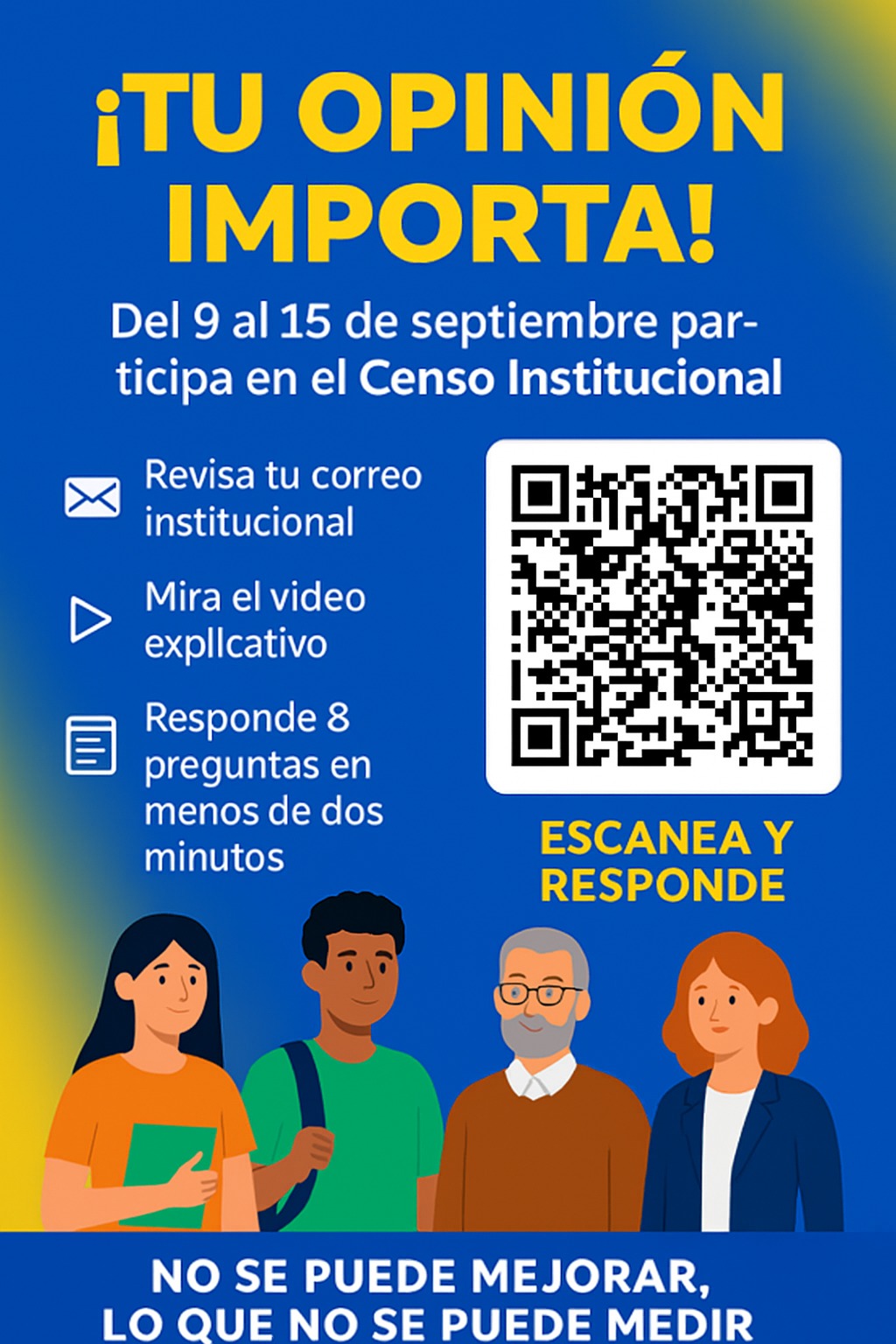Banner con QR para la encuesta