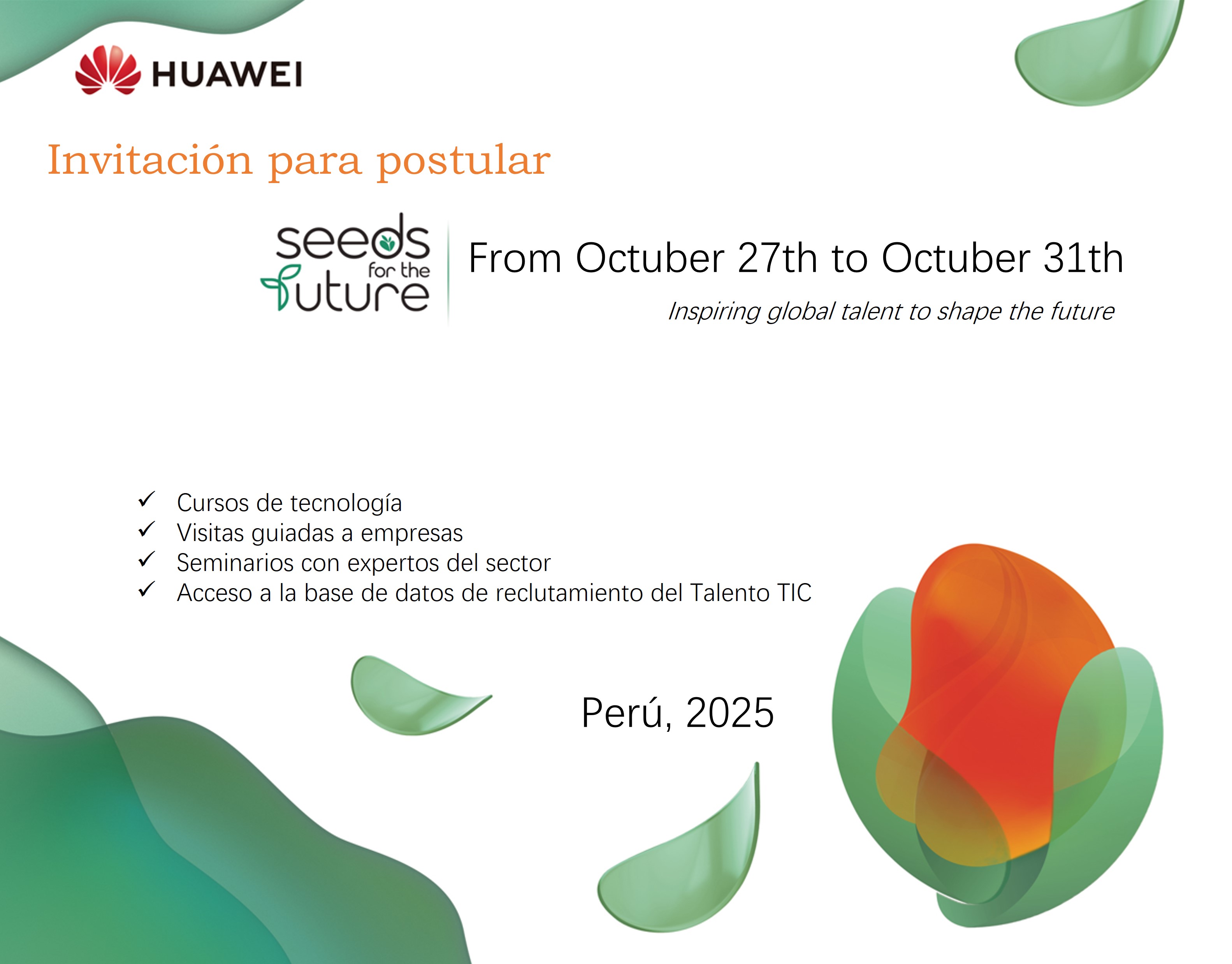 Flyer Semillas para el Futuro 2025