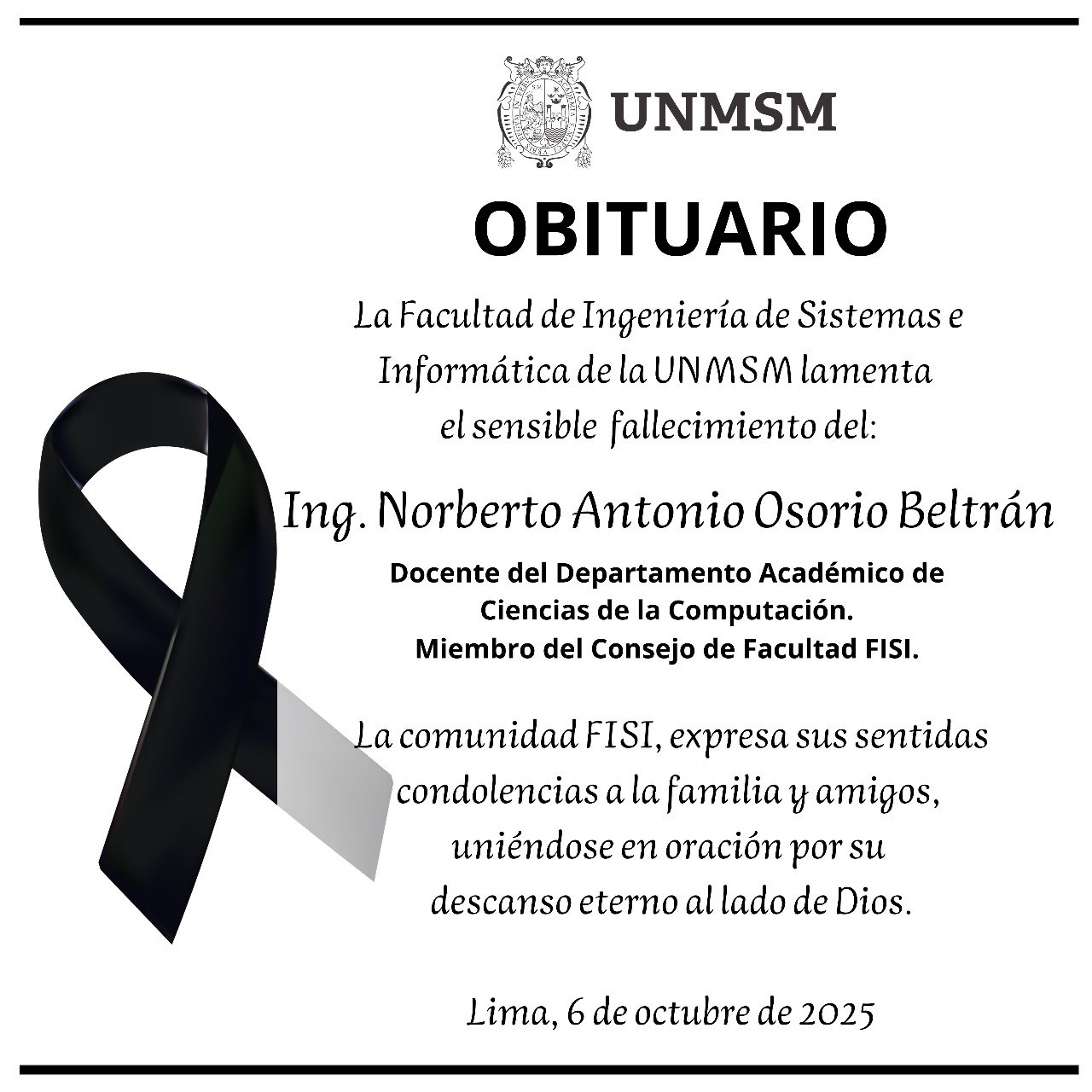 Obituario web Norberto Osorio